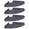 vidaXL Lebdeća polica s policom 4 pcs Antracit 18 x 18 x 2 cm
