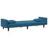 vidaXL 2-dijelni set sofa s jastucima plavi baršunasti