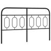 vidaXL Metalno zamjensko uzglavlje crno 150 cm