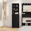 vidaXL Highboard Crni hrast 40 x 40,5 x 135 cm Konstruirano drvo