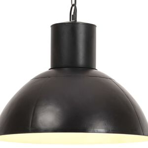 vidaXL Viseća svjetiljka 25 W crna okrugla 48 cm E27