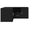 vidaXL Kutni ormarić crni 160 x 40 x 45 cm od konstruiranog drva
