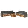 vidaXL Set vanjskih sofa 9 kom. Prirodna i antracit