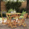 vidaXL Bistro set 5 pcs Smeđa Masivno bagremovo drvo