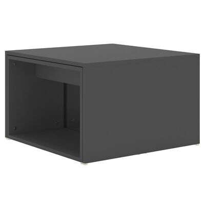 vidaXL 3-dijelni set uklapajućih stolića sivi 60 x 60 x 38 cm drveni