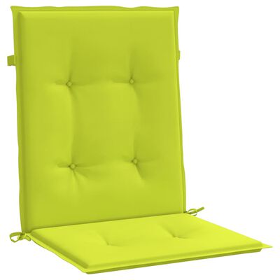 vidaXL Jastuci za vrtne stolice 4 kom svjetlozeleni 100x50x3cm tkanina