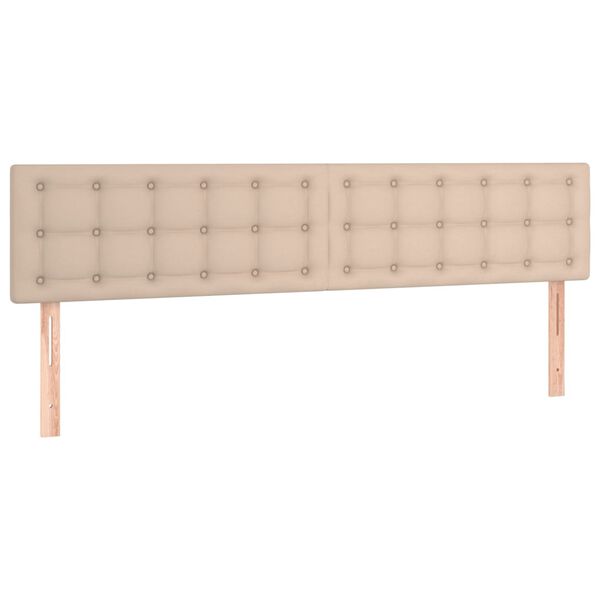vidaXL Uzglavlja cappuccina 200x5x78/88 cm od umjetne kože