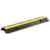 vidaXL Rampa za za&scaron;titu kabela s 1 kanalom gumena 100 cm
