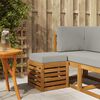vidaXL Vanjska stolica klupa Čvrsto drvo akacije Prirodna
