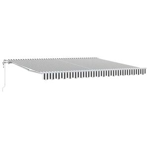 vidaXL Tenda na automatsko uvlačenje antracit i bijela 400 x 300 cm