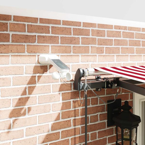 vidaXL Tkanina za tende s Crvena i bijela 400 &times; 300 cm Poliester