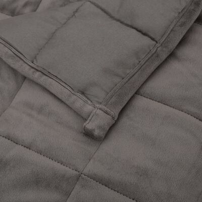 vidaXL Teška deka siva 138x200 cm 10 kg od tkanine