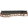 vidaXL Set vanjskih sofa 7 kom. Prirodna i antracit