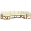 vidaXL Set vanjskih sofa 8 kom. Bijela i krem