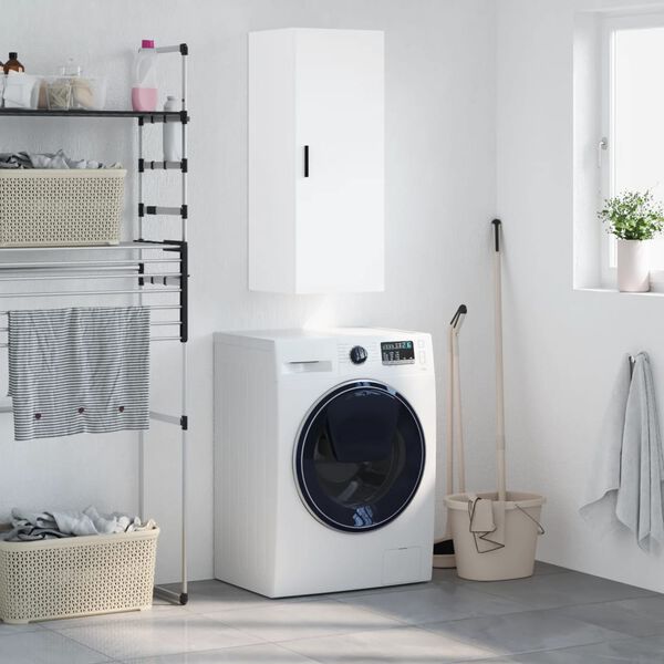 vidaXL Zidni ormarić bijeli 34,5 x 34 x 90 cm