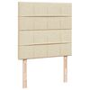 vidaXL Otomanski okvir kreveta s madraca krem 100x200cm od tkanine