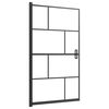 vidaXL Pregrada za tu&scaron; ESG 80 x 140 cm crna