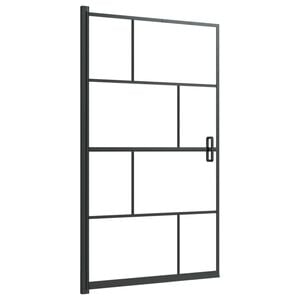 vidaXL Pregrada za tu&scaron; ESG 80 x 140 cm crna