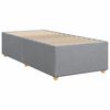 vidaXL Box spring krevet s madracem svjetlosivi 90x190 cm od tkanine