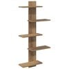 vidaXL Floating polica za zid Hrast artisan 48,5 x 15 x 101 cm