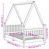 vidaXL Okvir za dječji krevet bijeli 80 x 160 cm od masivne borovine