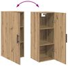 vidaXL Highboard Umjetnički hrast 34,5 x 34 x 180 cm Konstruirano drvo