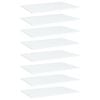 vidaXL Police za knjige 8 kom bijele 60 x 40 x 1,5 cm od iverice
