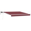 vidaXL Povlačivi tende Tamno crvena 300 x 250 cm Tkanina i Aluminij