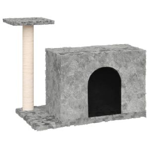 vidaXL Penjalica za mačke sa stupom za grebanje svjetlosiva 51 cm