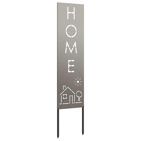 vidaXL Privatnost u vrtu Rezbarija Rđa 32 x 140 cm Otporni čelik