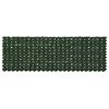 vidaXL Zaslon za balkon s li&scaron;ćem Tamnozelena 300 x 100 cm