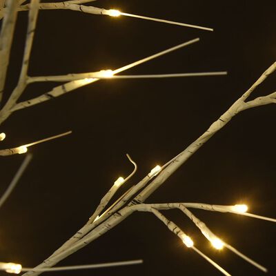 vidaXL Božićno drvce 120 LED žarulja 1,2 m tople bijele izgled vrbe