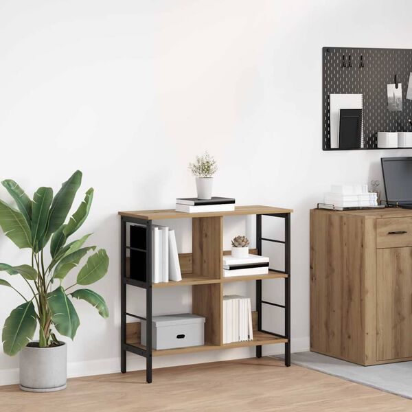 vidaXL Polica Umjetnički hrast 82 x 32 x 79 cm Konstruirano drvo