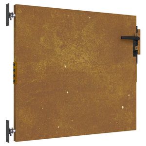 vidaXL Vrtna vrata 85 x 100 cm od čelika COR-TEN