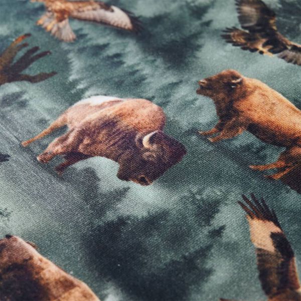 Dječja topla majica tamnozelena 128