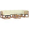 vidaXL Set vanjskih sofa s jastukom 8 pcs Prirodna i krem