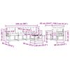 vidaXL Set vanjskih sofa s jastukom 7 pcs Prirodna i bež