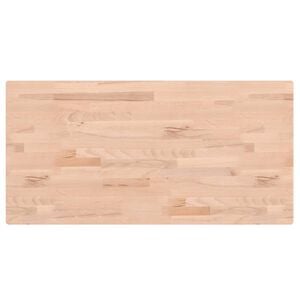 vidaXL Stolna ploča 80x40x1,5 cm pravokutna od masivne bukovine