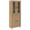 vidaXL Highboard 2 pcs Umjetnički hrast 69,5 x 34 x 180 cm