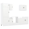 vidaXL 7-dijelni set kuhinjskih ormarića "Porto" bijeli inženjerski drvo