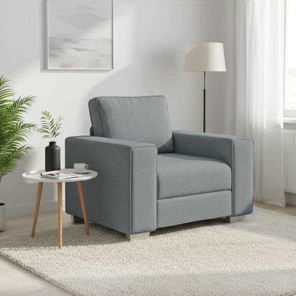 vidaXL Sofa Svijetlo siva 100 x 77 x 82 cm tkanina