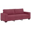 vidaXL Trosjed Kauč Vinsko Crvena 220x77x82 cm Tkanina