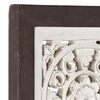 vidaXL Ručno rezbareni zidni panel MDF 60 x 60 x 1,5 cm smeđe-bijeli