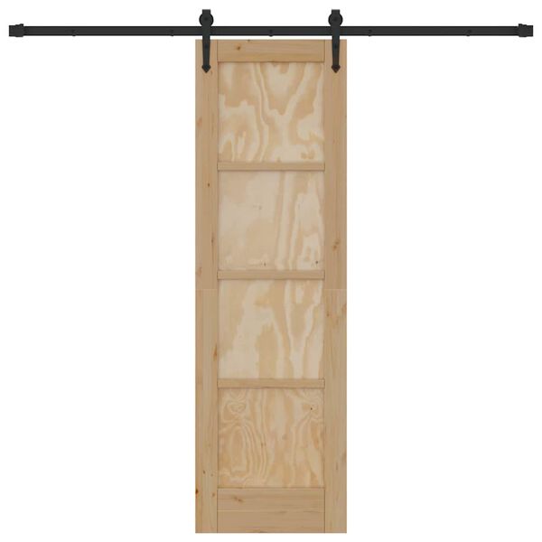 vidaXL Klizna vrata ORKDAL Smeđa 61 x 198,5 cm Čvrsto borovo drvo