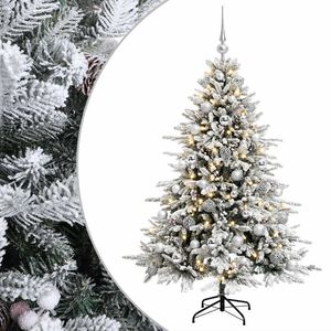 vidaXL Umjetno božićno drvce s kuglicom 120 cm 150 LED lampica