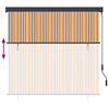 vidaXL Vanjska Roleta Prugasti Žuta i plava 180 x 250 cm tkanina