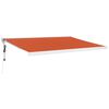 vidaXL Tenda na uvlačenje narančasto-smeđa 4 x 3 m tkanina i aluminij