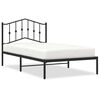 vidaXL Metalni okvir za krevet s uzglavljem crni 100x190 cm