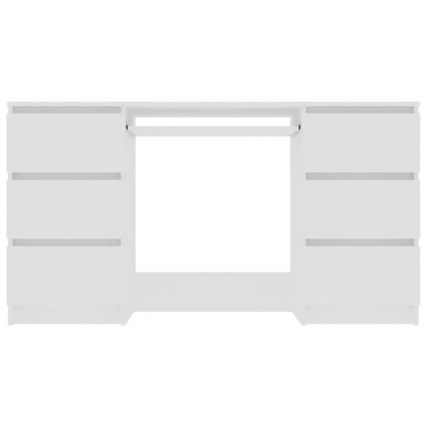 vidaXL Pisaći stol bijeli 140 x 50 x 77 cm od konstruiranog drva