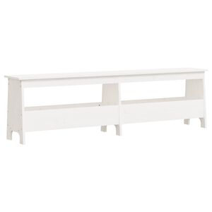 vidaXL Klupa za hodnik bijela 160x28x45 cm od masivne borovine